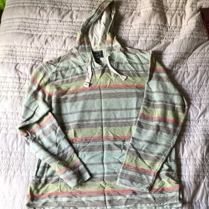 Woolrich striped hooded sweatshirt in XL